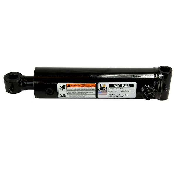 Prince Royal Welded Hydraulic Cylinder: 3 Bore x 12 Stroke -  No. Pmc-8312 PMC-8312